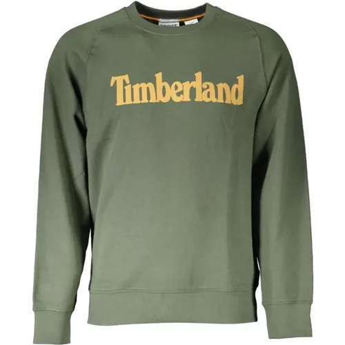 Grüner Rundhals Pullover , Herren, Größe: S - Timberland - Modalova