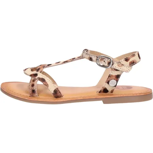 Leder Sandalen mit Ponyhaar-Finish - Gioseppo - Modalova