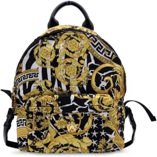 Pre-owned Canvas backpacks , female, Sizes: ONE SIZE - Versace Pre-owned - Modalova