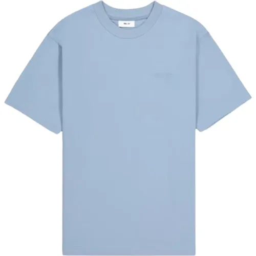 Blaues Nacht T-Shirt , Herren, Größe: S - Nn07 - Modalova