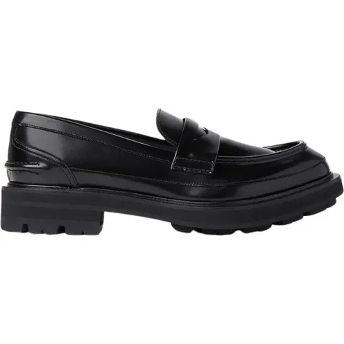 Leder Tread Loafers , Herren, Größe: 40 EU - alexander mcqueen - Modalova