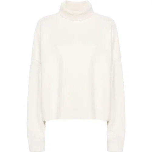 Ivory Wool and Cashmere Turtleneck , female, Sizes: S, M - The Row - Modalova