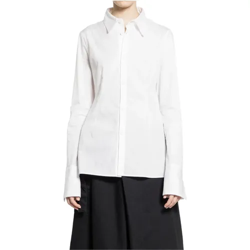 Weiße Sailor Bluse mit Klassischem Kragen - Yohji Yamamoto - Modalova