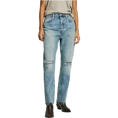 Gerade Denim Jeans mit hoher Taille - Pepe Jeans - Modalova