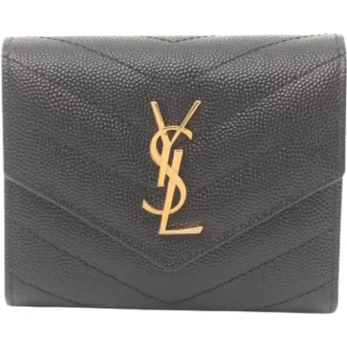 Pre-owned Leather wallets , female, Sizes: ONE SIZE - Yves Saint Laurent Vintage - Modalova