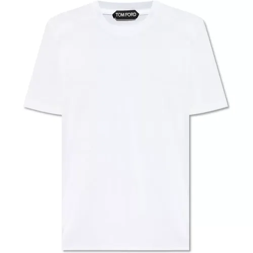 T-Shirt mit Logo , Herren, Größe: L - Tom Ford - Modalova