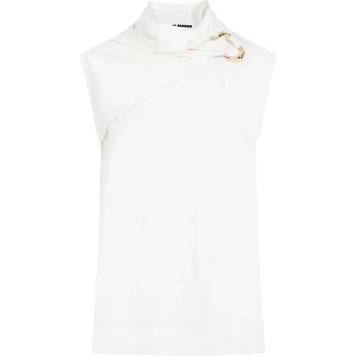 Draped Knitted Tank Top , female, Sizes: S - Jil Sander - Modalova