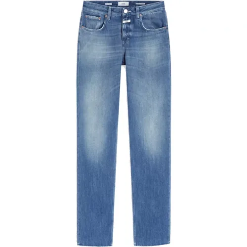 Loose Fit Vintage Washed Denim Jeans , female, Sizes: W25 - closed - Modalova