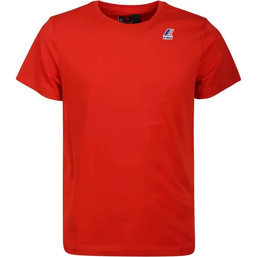 Rotes Baumwoll-T-Shirt für Männer - K-way - Modalova