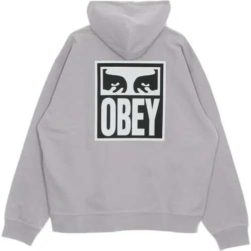 Eyes Icon Lightweight Hooded Sweatshirt , male, Sizes: L - Obey - Modalova