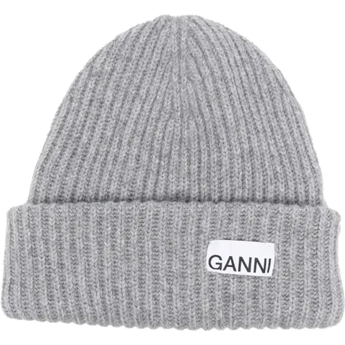 Stilvolle Graue Hüte Kollektion - Ganni - Modalova