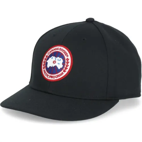 Schwarze Baseballkappe mit Logo-Patch - Canada Goose - Modalova