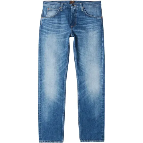 Selvedge Jeans Comfort Fit Zip Closure , male, Sizes: W32, W31, W30, W33, W34, W36 - Lee - Modalova