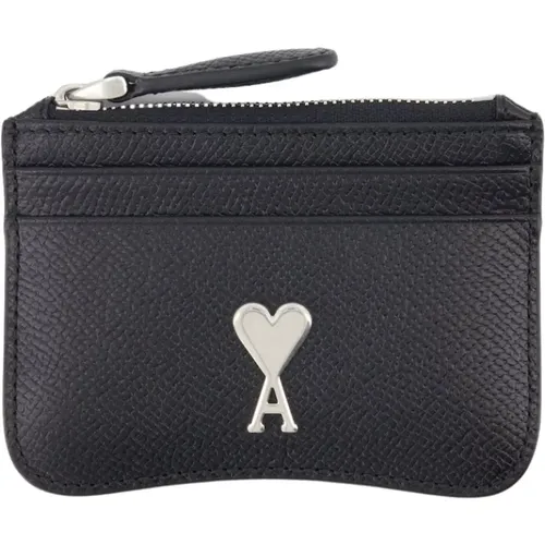 Herz Modell Reißverschluss Brieftasche - Ami Paris - Modalova