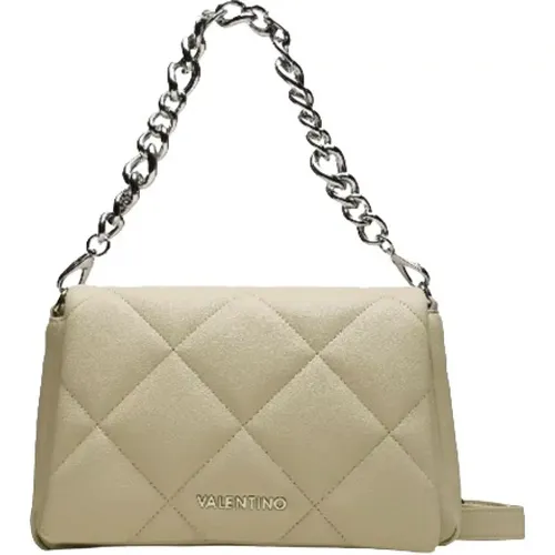 Quilted Shoulder Bag with Silver Accents , female, Sizes: ONE SIZE - Valentino by Mario Valentino - Modalova