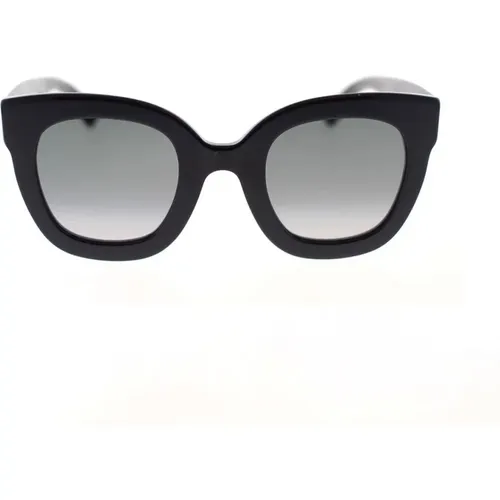 Oversized Rechteckige Sonnenbrille mit Mutigem Acetatrahmen und Iconischem GG-Logo,Stylische Sonnenbrille Gg0208S - Gucci - Modalova