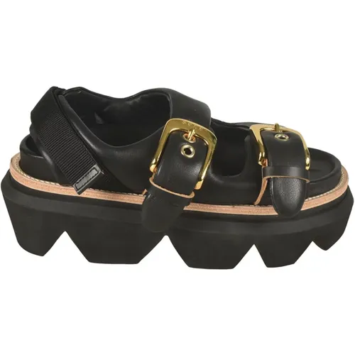 Sandals , female, Sizes: 4 UK, 5 UK - Sacai - Modalova