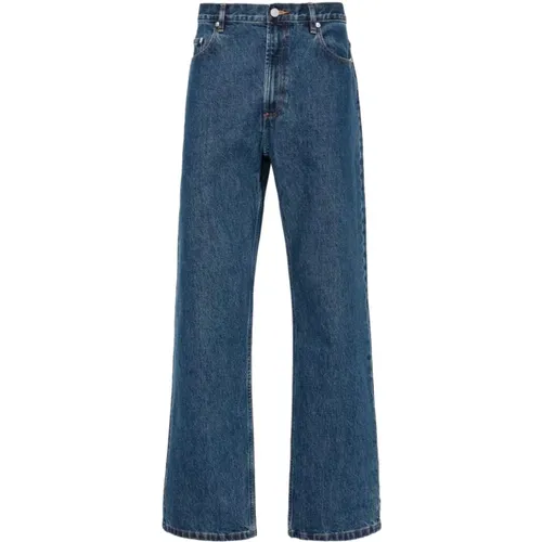 Locker Stonewashed Wide-leg Jeans , Herren, Größe: W32 - A.p.c. - Modalova