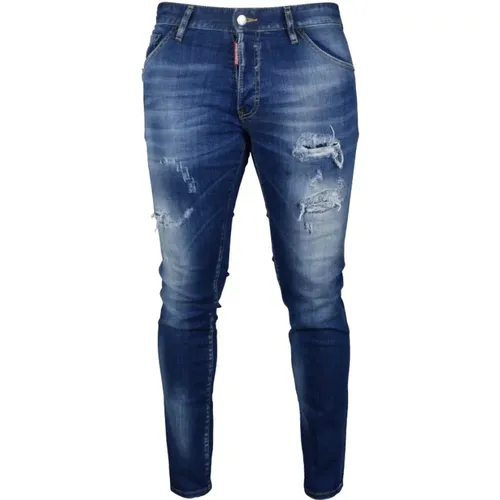 Cool Guy Slim-Fit Faded Jeans , Herren, Größe: L - Dsquared2 - Modalova