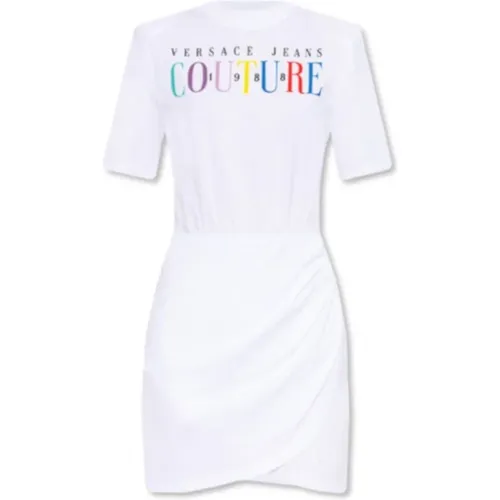 Multicolored Logo Dress for Women , female, Sizes: M - Versace Jeans Couture - Modalova