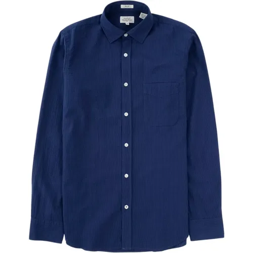 Seersucker Stripe Shirt , male, Sizes: L, M, S, XL - Hartford - Modalova