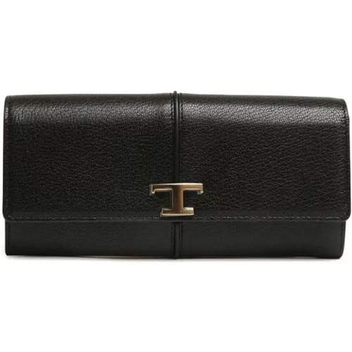 Timeless Leather Wallet , female, Sizes: ONE SIZE - TOD'S - Modalova