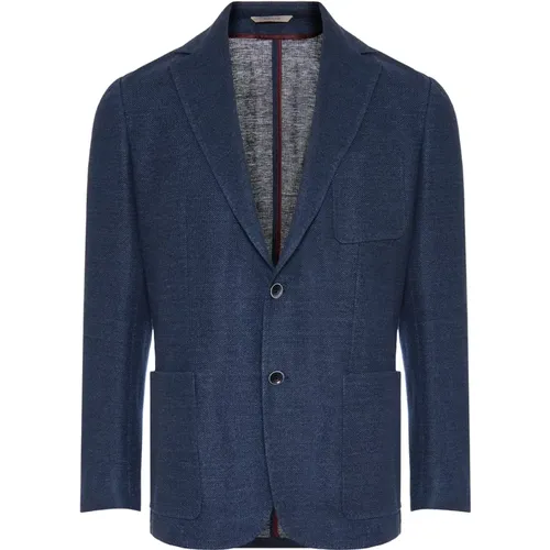 Linen/cotton jacket , male, Sizes: 2XL - Canali - Modalova