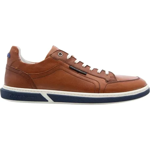 Casual Leder Sneaker mit Weißer Sohle , Herren, Größe: 44 EU - Van Bommel - Modalova