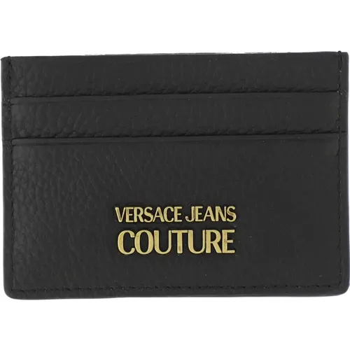 Schwarze Geldbörsen Beschreibung , Herren, Größe: ONE Size - Versace Jeans Couture - Modalova