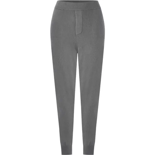 Grey Knitted Cashmere Joggers Track Pants , female, Sizes: M - Dsquared2 - Modalova