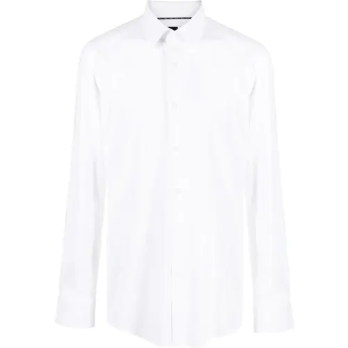 P-Hank slim fit stetch shirt , male, Sizes: 5XL, XL, 3XL, L, 2XL - Hugo Boss - Modalova