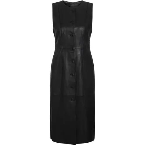 Luxurious Leather Dress in , female, Sizes: S, L, 2XL, XS, M - Heartmade - Modalova