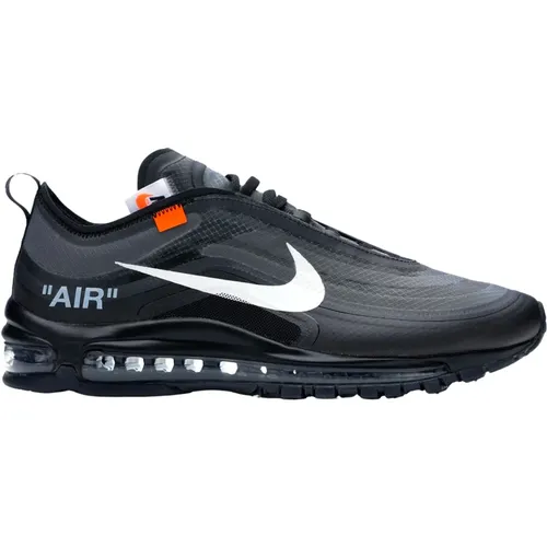 Limited Edition Off-White Air Max 97 , male, Sizes: 8 UK, 4 1/2 UK, 10 UK, 3 1/2 UK, 6 1/2 UK, 15 1/2 UK, 10 1/2 UK, 8 1/2 UK, 11 1/2 UK, 5 UK, 2 1/2 - Nike - Modalova