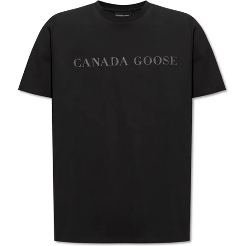 Emersen T-Shirt mit Logo , Herren, Größe: L - Canada Goose - Modalova