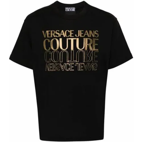 T-Shirts und Polos , Herren, Größe: M - Versace Jeans Couture - Modalova