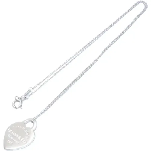 Pre-owned Silver necklaces , female, Sizes: ONE SIZE - Tiffany & Co. Pre-owned - Modalova