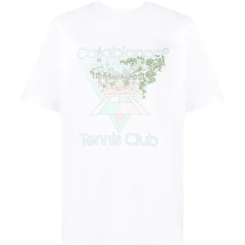 Pastelle Tennis Club Icon T-shirt , Herren, Größe: L - Casablanca - Modalova