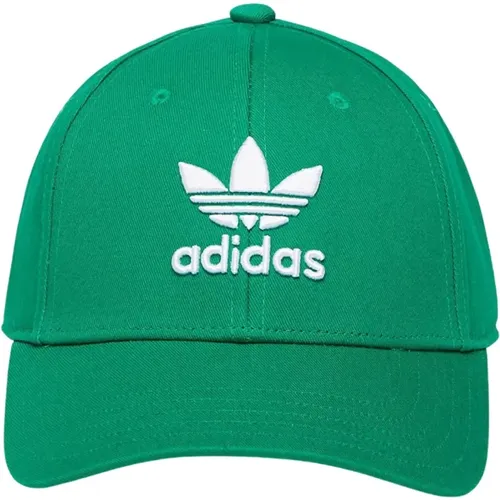 Grüne Trefoil Baseball Cap , unisex, Größe: ONE Size - adidas Originals - Modalova