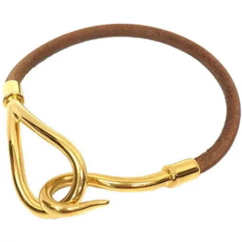 Pre-owned gold metal Hermès bracelet , female, Sizes: ONE SIZE - Hermès Vintage - Modalova