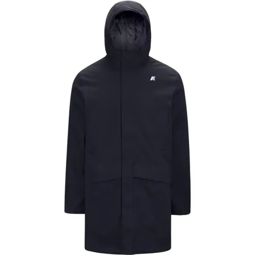 Long Twill Coat Waterproof , male, Sizes: 3XL - K-way - Modalova