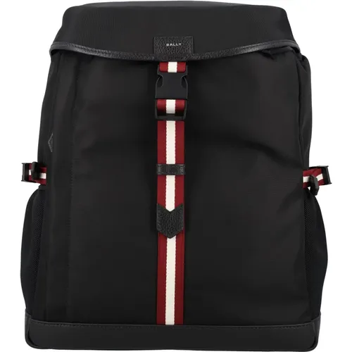 Sport Backpack Leather Trim , male, Sizes: ONE SIZE - Bally - Modalova