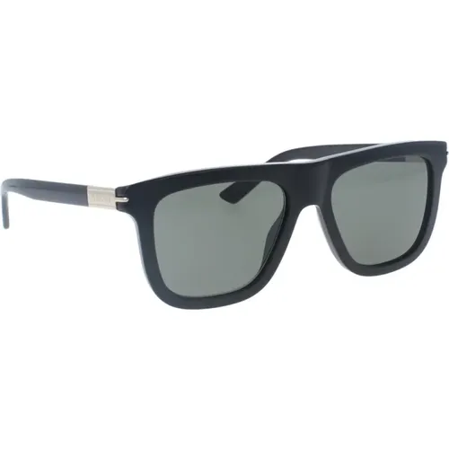 Klassische Schwarze Sonnenbrille , Herren, Größe: 54 MM - Gucci - Modalova