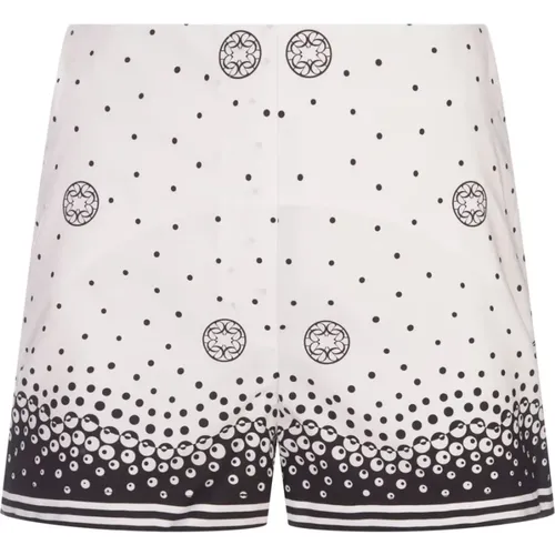 White Silk Polka Dot Shorts , female, Sizes: 2XS, M, XS - Elie Saab - Modalova