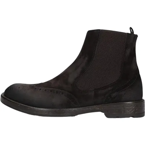 Braune Wildleder Chelsea Boots , Herren, Größe: 41 EU - GIORGIO - Modalova