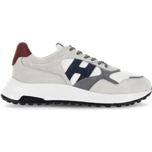 Hyperlight Panelled Leather Sneakers , male, Sizes: 7 1/2 UK - Hogan - Modalova