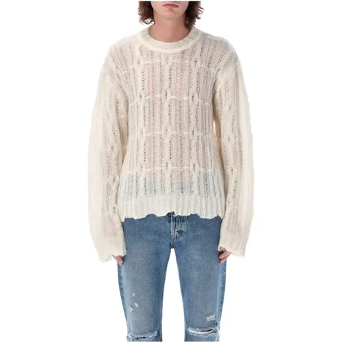 Feines Distress Cream Strickwaren Aw24 - Séfr - Modalova