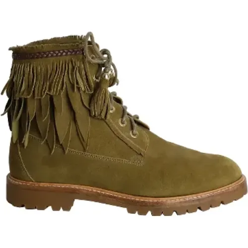 Pre-owned Suede boots , female, Sizes: 3 UK - Aquazzura Pre-owned - Modalova
