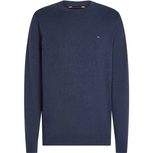 Ikonic Rundhals Baumwoll-Kaschmir Pullover - Tommy Hilfiger - Modalova