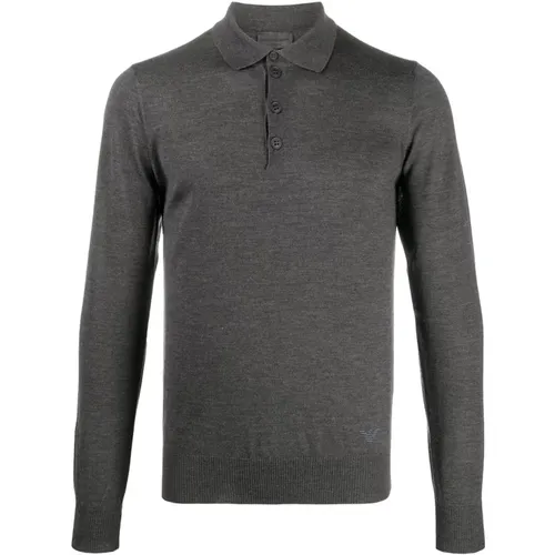 Wool Polo Shirt, Classic Style , male, Sizes: 3XL, 2XL, 4XL - Emporio Armani - Modalova