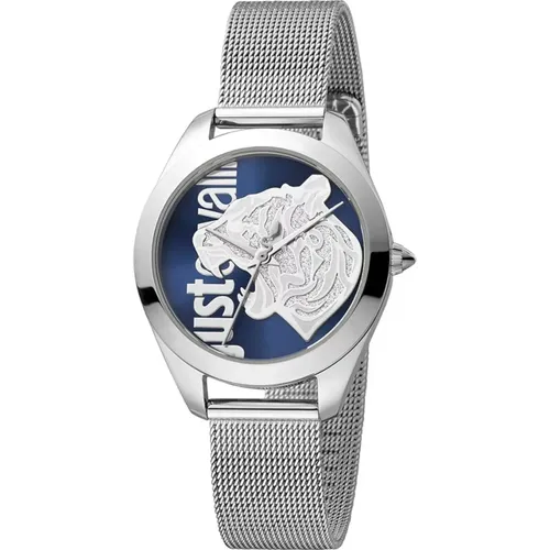 Silberne Damenmode Uhr Just Cavalli - Just Cavalli - Modalova